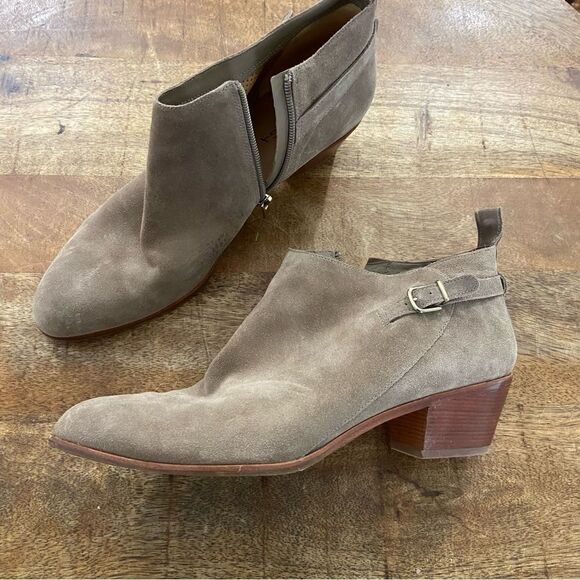 Via Spiga suede harness ankle booties boots 42 10.5 M - Picture 1 of 7